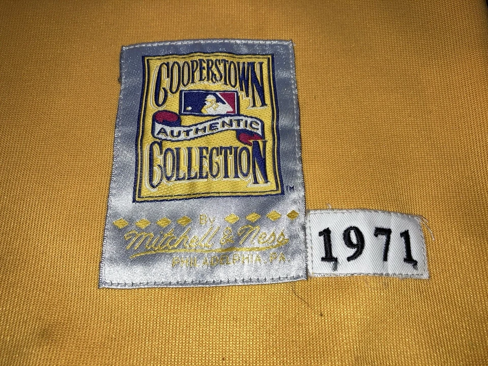 Camiseta Roberto Clemente #21 Piratas 1971 4XL Mitchell & Ness de colección cosida MLB Foto 3 de 4