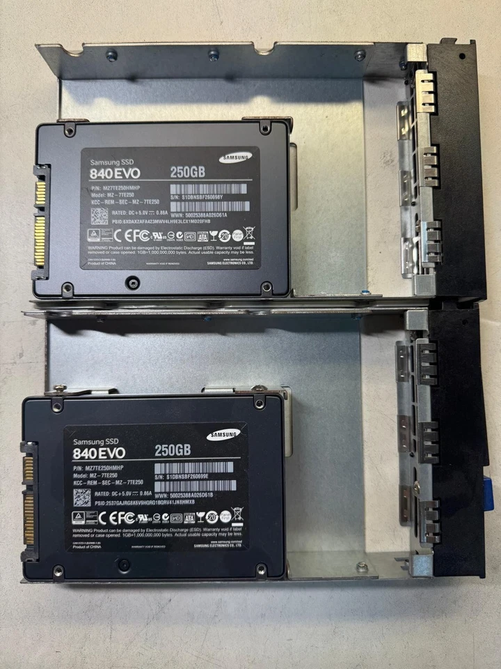 SAMSUNG 840 EVO MZ-7TE250 MZ7TE250HMHP 250GB 6 Gb/s SATA 2.5" SSD - Image 4 of 4