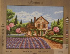 needlepoint canvas 40x50cm Gobelin L Lavender Fields Canvas Only 40142