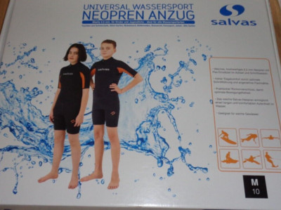 salvas Kinder Universal Neopren Wassersport Shorty Surfanzug,Gr.,M / 10,NEU!