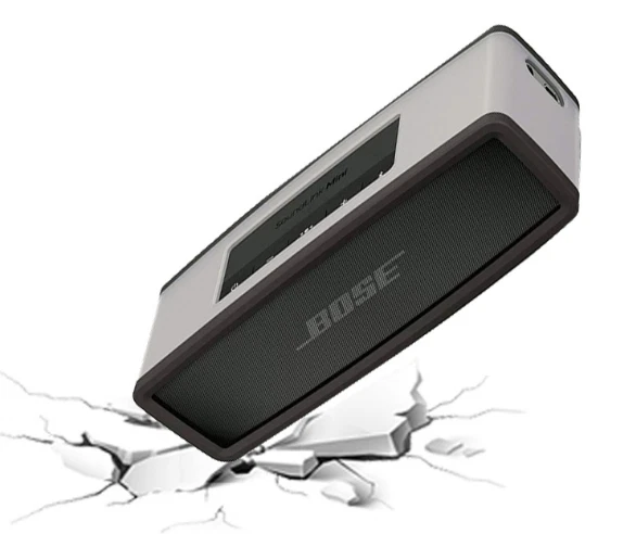 SOFT BUMPER COVER/HARD EVA CASE BAG for BOSE SOUNDLINK MINI I/II SPEAKER BLACK - Image 3 of 4