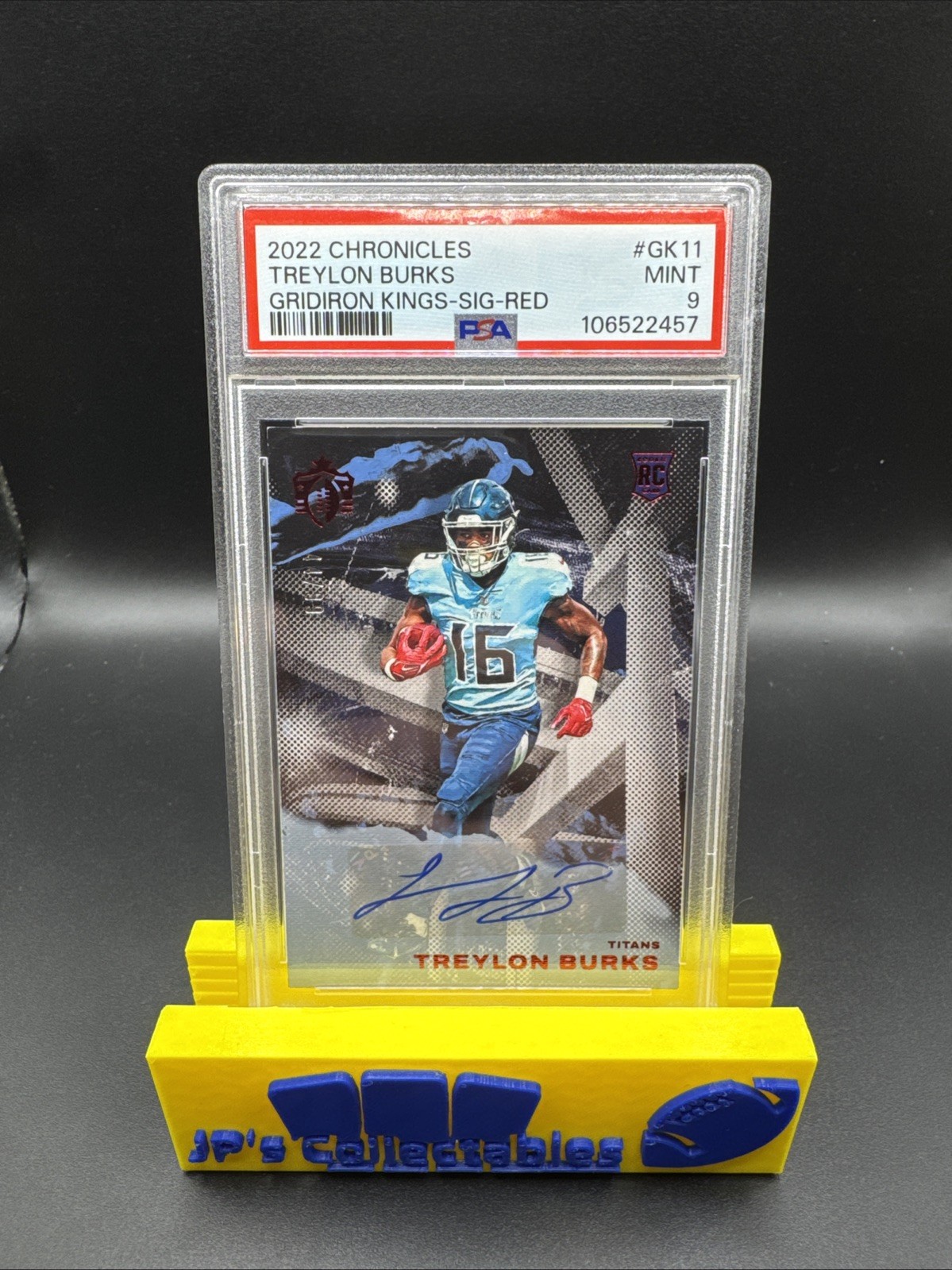 Treylon Burks Panini Chronicles Gridiron Kings #GK11 Signature-Red