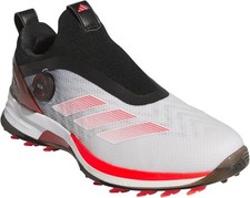 Sz 9- Adidas Men's Adizero ZG BOA Spikeless Shoes, Footwear White/Lucid Red/Blac