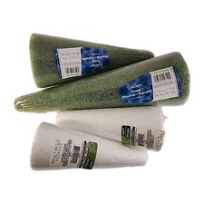 Lot of 2 Green and 2 White Foam Cones, Floral Crafting  DIY Projects