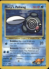 Misty's Poliwag 89/132 Common WOTC Gym Challenge Pokemon