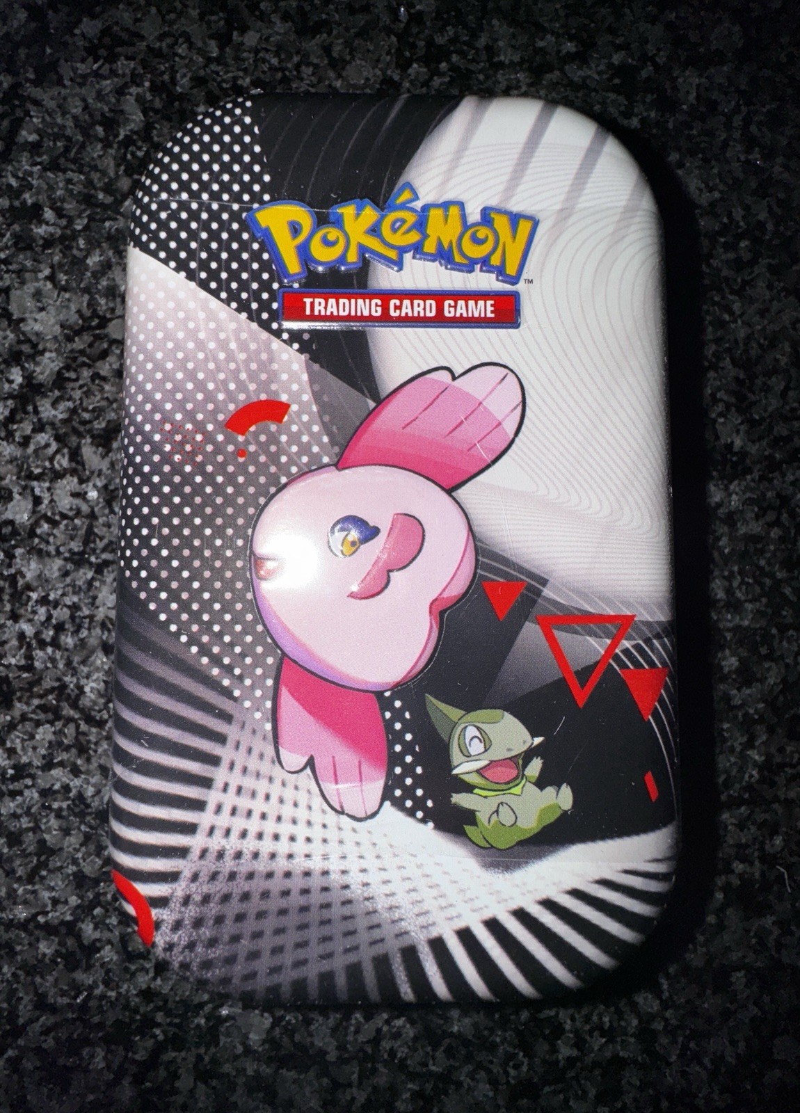 Pokémon TCG: Unova Mini Tin – Alomomola & Axew. Brand New. Sealed