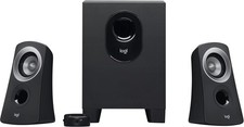 Logitech - Z313 2.1-Channel Speaker System 3-Piece for PC - Black/Silver