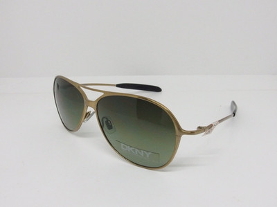 Donna Karan DKNY 7260S 714 57-12 Brushed Gold mit grünen Verlaufsgläsern Damen