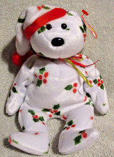 Ty Beanie Baby 1998 Holiday Teddy DOB December 25, 1998 MWMT Free Shipping