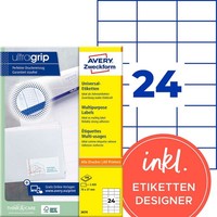 Avery Zweckform Etiketten 3474 Weiß 70,0 X 37,0 Mm, 100 Blatt