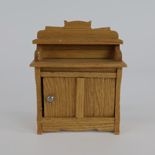 Altes Puppenstuben Holz Puppenmöbel Modellmöbel Anrichte Zierschrank (56)