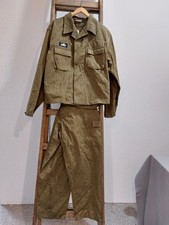 DDR Jacke und Hose Panzertruppen Strichtarn NVA LaSk Grösse G56 Original
