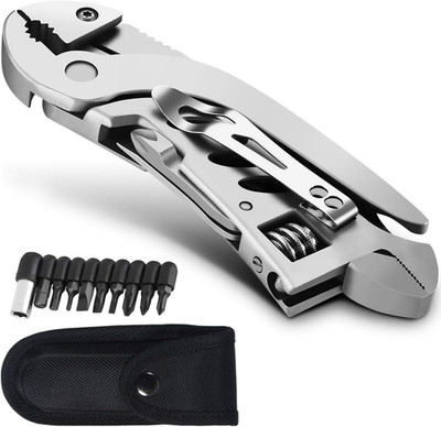 Multitool Wrench with 7 Tools/Pliers/Wire Cutter/Flat Screwdriver/Phillips Screw