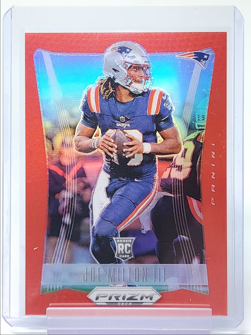 JOE MILTON III 2024 PANINI PRIZM DECA ROOKIE RED A RC /199 Q0902