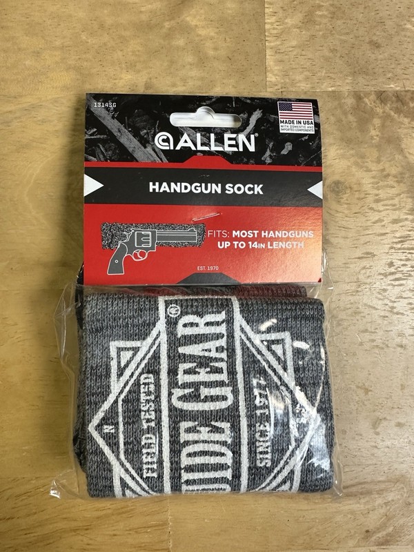 Allen Handgun Gun Sock Gray