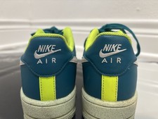Nike Air Force 1 Low Unisex Kids Size 5 Blue/Green/White Lace-Up Sneakers