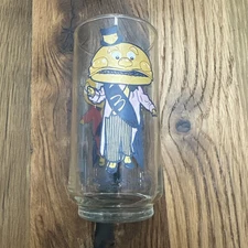 Mayor My Cheese Glass Vintage Mc Donalds Glass 1977