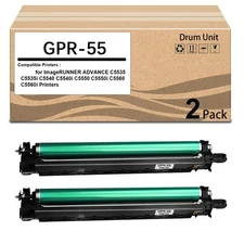 2 Pack GPR-55 GPR55 Drum Unit Use for ImageRUNNER Advance C5535 C5535i C5540