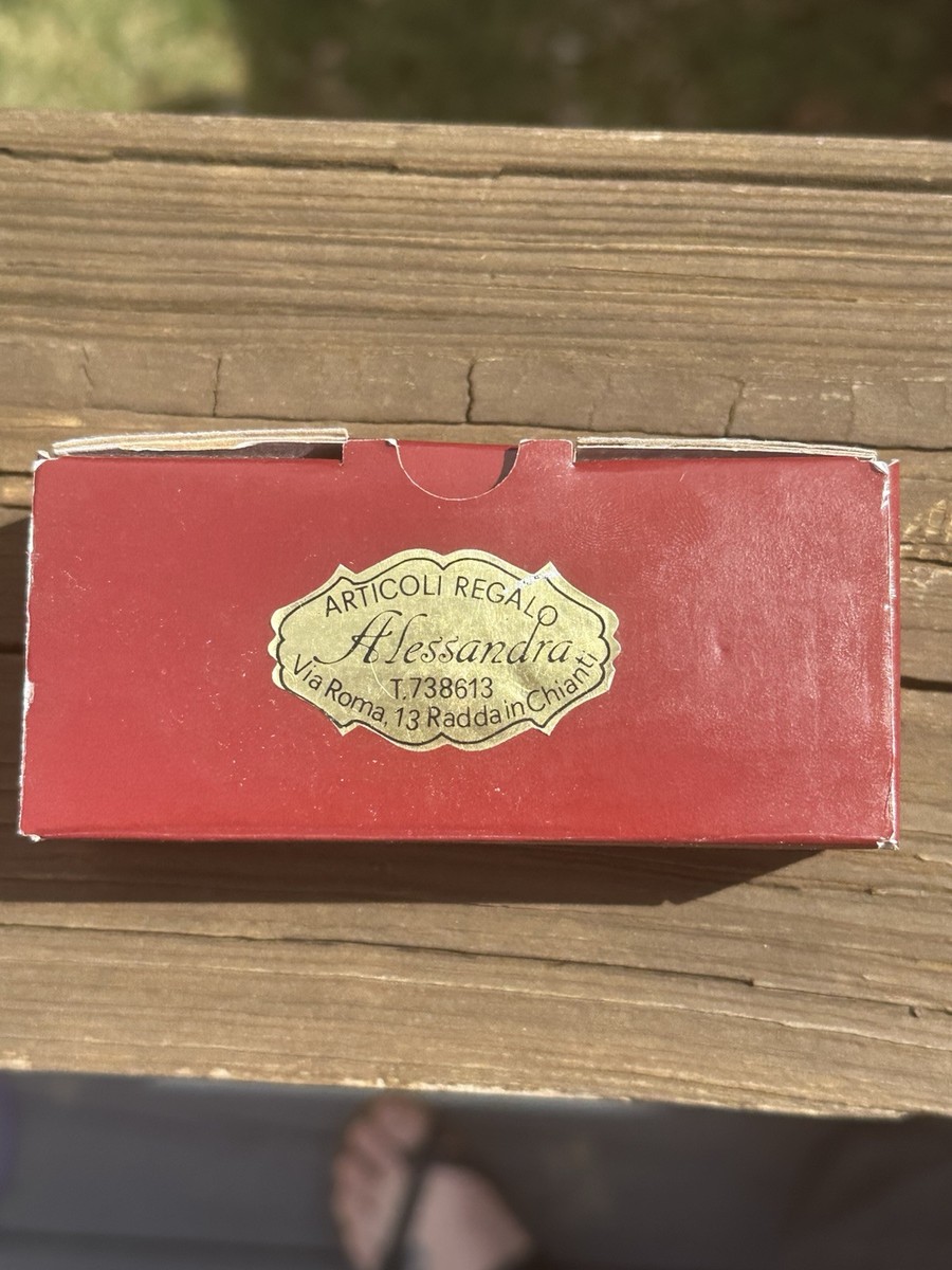 Italian Hand Blown Vintage Rooster Wine Stopper Made In Radda