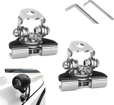 2 PCS LED Light Bar Mounting Brackets, Wide-Angle Adjustable Pillar Hood Work