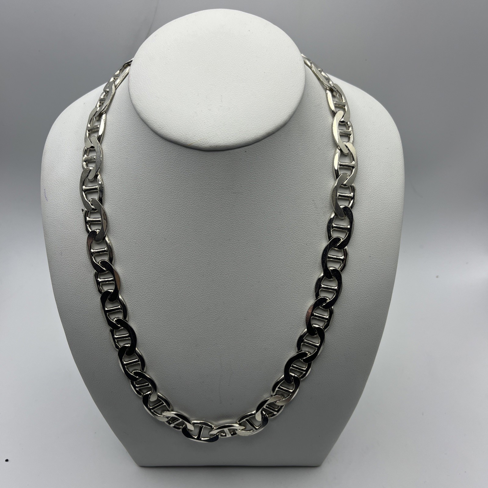 Solid Sterling Silver Gucci Link Chain Heavy-83.5… - image 2