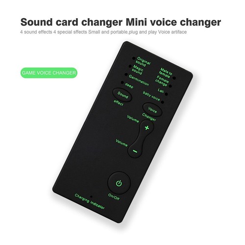 Portable Voice Changer with 7 Sound Modifications for Gaming and Calls - Photo 4/12