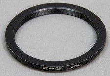 67-58mm 67mm Lens to 58mm Filter Thread Step-Down Adapter Ring