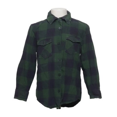 Lindex Kids, Flanellhemd, Größe: 128, Grün/Blau, Baumwolle, Karo, Flanell #5rB