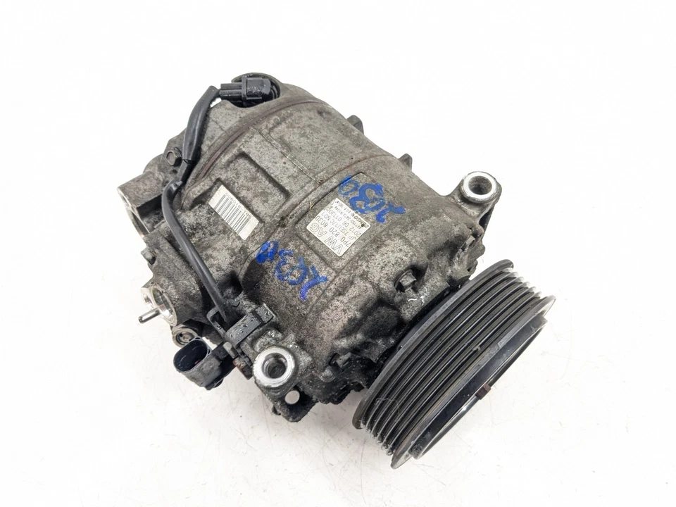 VOLKSWAGEN TOUAREG 7P MK2 AC AIR CON COMPRESSOR PUMP 3.0TDI 7P0820803D 2012 - Image 4 of 4