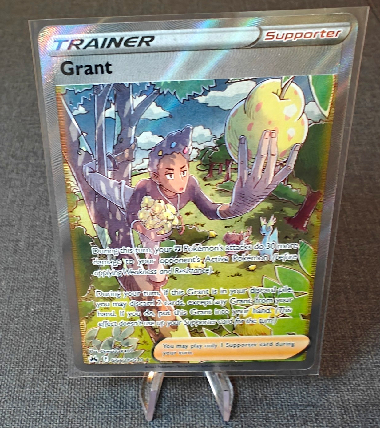 Grant GG62/GG70 Crown Zenith Galarian Gallery Full Art Holo Pokemon #62 English