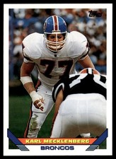 1993 Topps Karl Mecklenburg Denver Broncos #390