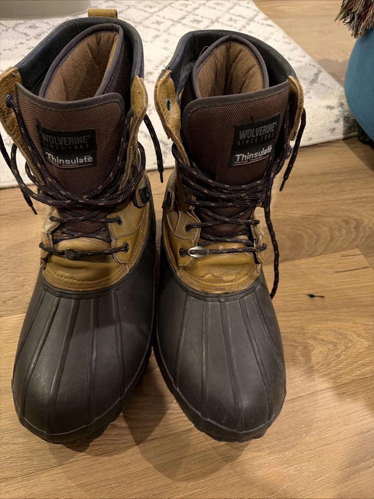 Wolverine Boots Mens 13 Brown Thinsulate Duck Snow Outdoor Hunting Workwear