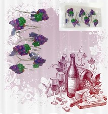 Bunch of Grapes Shower Curtain Hooks  New  12 Shower Rings
