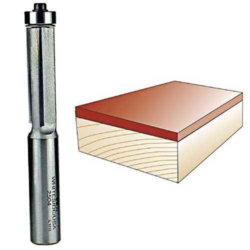 Whiteside Three Flute Flush Trim Bit, 1/2 in. SH x 1/2 in. CD x 1-1/2 in. CL 2504