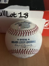 Johan Rojas Ball In Dirt 5/27/24 Game Used San Francisco Giants Baseball