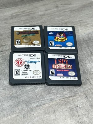 4 Nintendo DS Games Mistery Case Files, The Fantastic Journey, CakeMania, I Spy