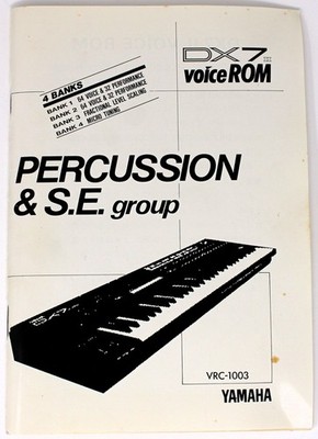 YAMAHA VRC-1003 PERCUSSION & S.E. Group ROM for Yamaha DX7II