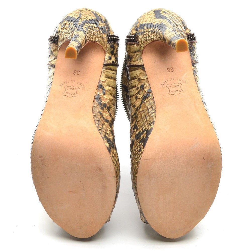 Ladies H | Williams Rueda Python Top Zip Pump 36 … - image 5