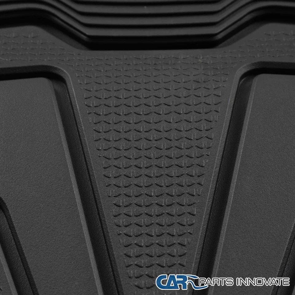 Fits 2017-2022 Tesla Model 3 All Weather Floor Mats 2 Row TPE Liners Front+Rear Foto 4 de 4