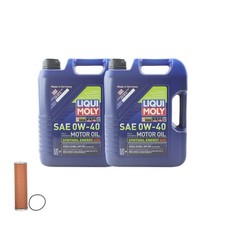 10L LiquiMoly Synthoil Energy A40 0W40 Mahle Engine Oil Change Kit for R129 M120