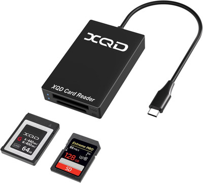 XQD Kartenleser - 2 in 1 XQD/SD Speicherkartenadapter für Sony G/M Serie, Lexar 2