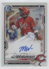 2021 Bowman Chrome Prospects Refractor 87/499 Mac Wainwright #CPA-MW Auto n1u
