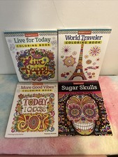 Lot Of 4 DesignOriginals Adult Coloring Books