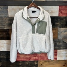 Vuori Jacket Womens S Cozy Sherpa Popover Sherpa Pullover Dune 1/2 Snap Fleece