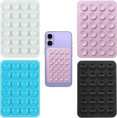Silikon Handyhülle Saugnapf Octobuddy Halterung Selfie Video Schwarz Weiß Rosa H