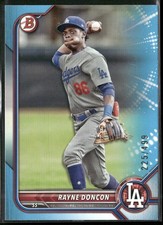 2022 Bowman Draft #BD-188 Rayne Doncon Sky Blue #/499