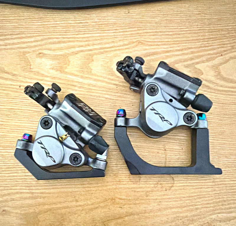 TRP HY/RD Mechanical Disc Brake Calipers Front & Rear with SM-MA Adapters