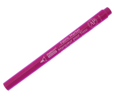 Pigmented Permanent Fine Point Fabric Marker: Magenta