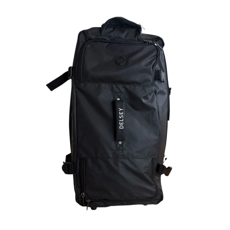 Delsey Paris Rolling Wheeled Duffle Bag With Long Handle Black 28-Inch - Image 3 of 4