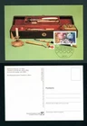 1982 Germany Stamp Day FDC Maxi Postcard Travellers Writing Set Maximum Card PHQ